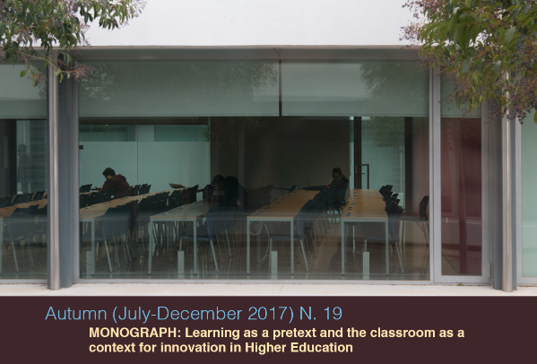 n. 19. Monograph: Learning as a pretext and the classroom as a context for innovation in Higher Education